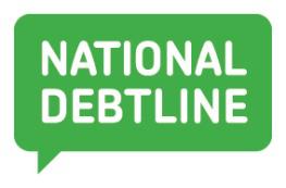 National debtline logo